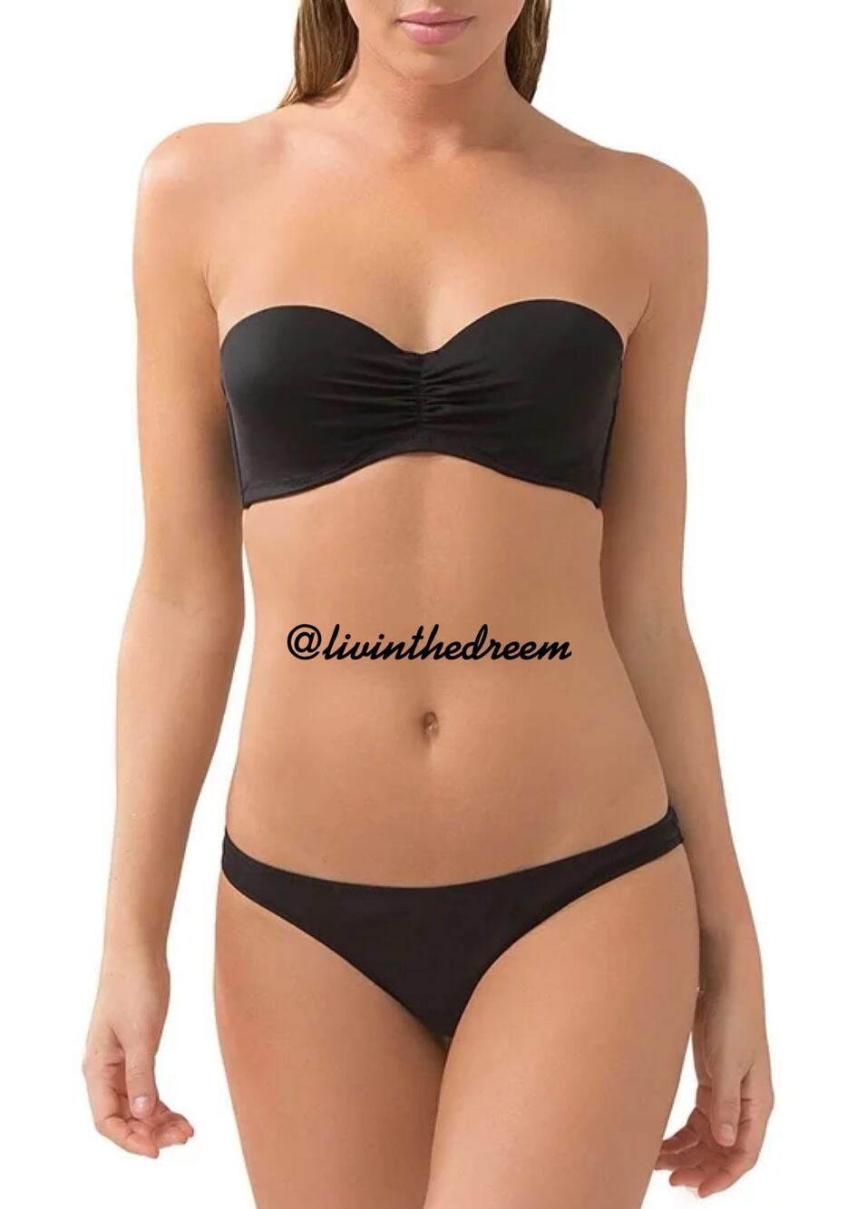 VICTORIA'S SECRET SWIM Bandeau Bikini Top 36D and Skimpy Bottoms M $120